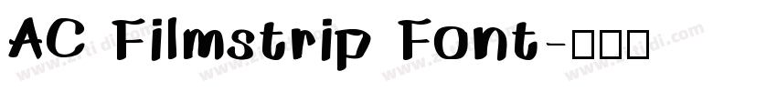 AC Filmstrip Font字体转换